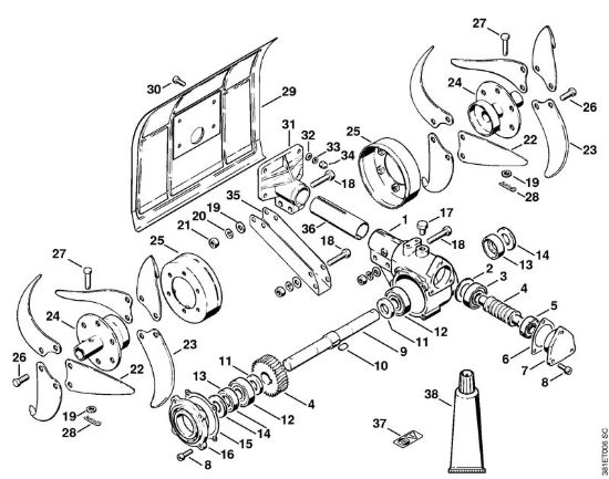 Coltivatore agricolo BC 40 BC 3, BC 20, BC 30, BC 35, BC 40 BC 40 brand Stihl